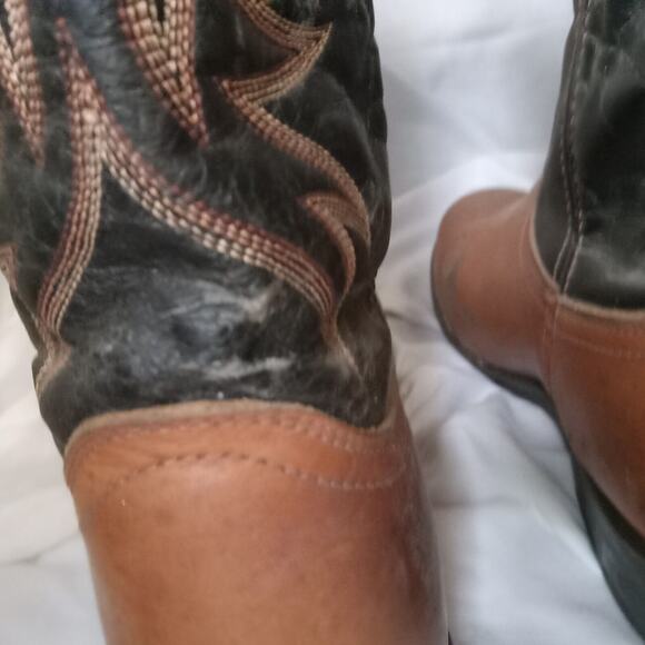 Laredo 4248 Men's Western Boot 2 Tone Brown Embossed 12D - Picture 11 of 12